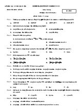 Đề kiểm tra học kỳ 2 môn Vật lý 12 - Mã đề 01 - Năm học 2010-2011 - Trung tâm GDTX Mỹ Đức